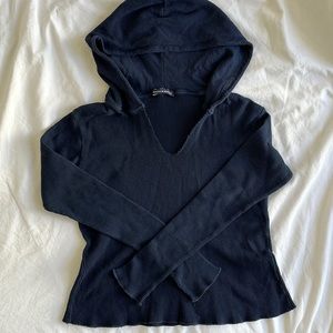 Brandy Melville Waffle Knit Hoodie
